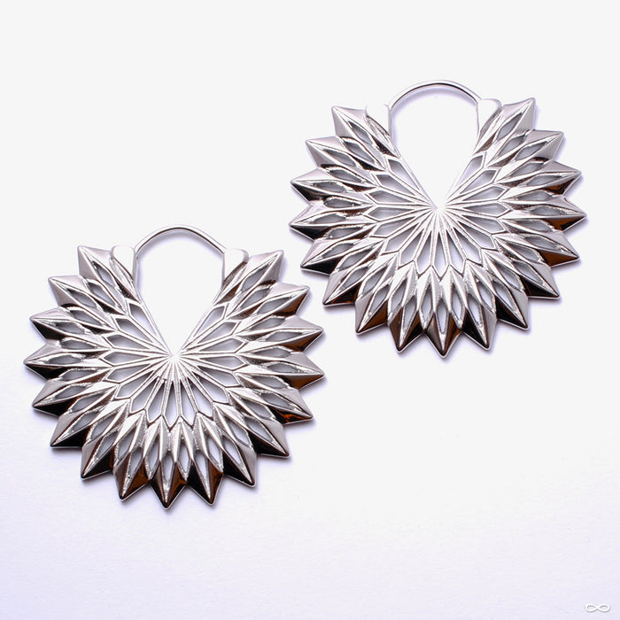 Protea Earrings from Tether Jewelry in steel
