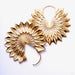 Protea Earrings from Tether Jewelry in yellow gold
