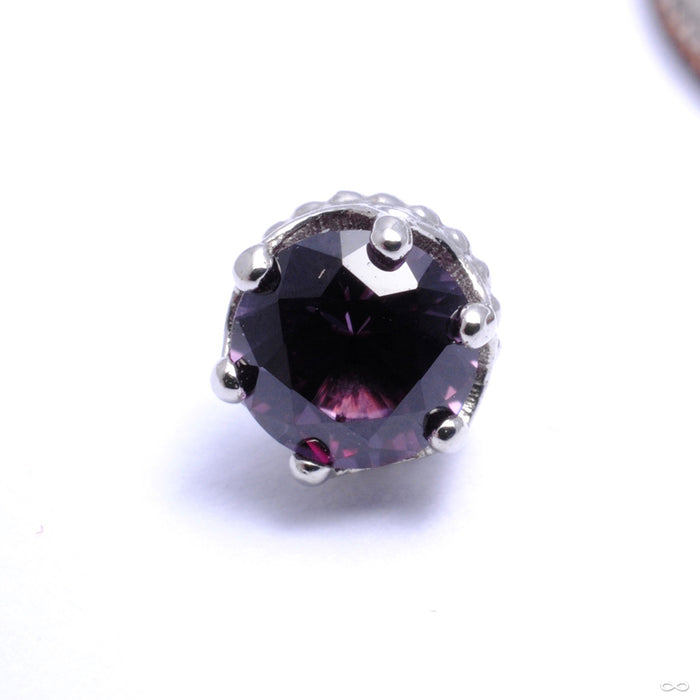 Queen Press-fit End in Gold from Anatometal with Alexandrite