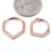 Reef Clicker from Tether Jewelry in various sizes in rose gold