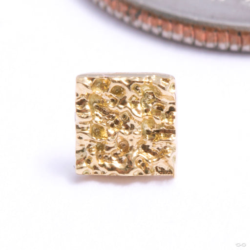 Rhombus of Sand Press-fit End in Gold from Auris Jewellery in yellow gold