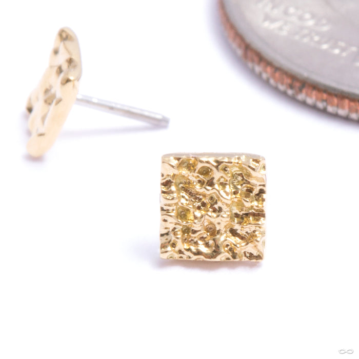 Rhombus of Sand Press-fit End in Gold from Auris Jewellery in a yellow gold group