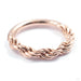 Rope Chain Seam Ring in Gold from Tawapa in rose gold detail