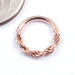 Rope Chain Seam Ring in Gold from Tawapa in rose gold