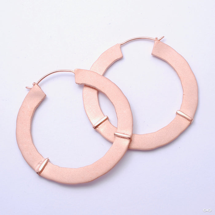 Royal Fang Earrings from Maya Jewelry in rose-gold-plated copper