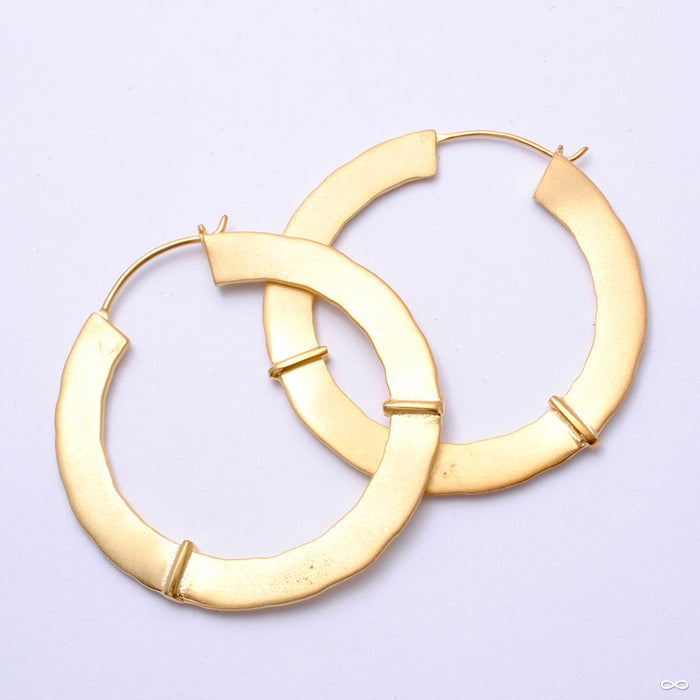 Royal Fang Earrings from Maya Jewelry in yellow-gold-plated brass