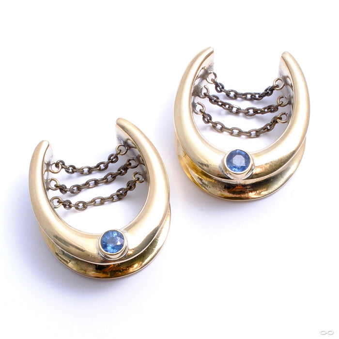 Saddle Spreader Weights with Blue Topaz in 1” from Oracle