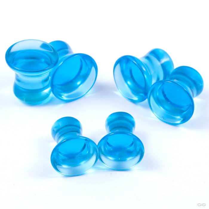 Sapphire Blue Quartz Plugs from Oracle in various sizes