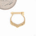 Sense Hinged Ring in Gold from Quetzalli back view