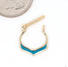 Sense Hinged Ring in Gold from Quetzalli with turquoise inlay
