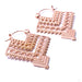 Shawl Earrings from Tawapa in Rose-gold-plated Brass