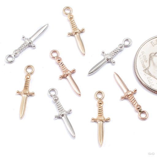 Slasher Dagger Charm in Gold from BVLA in various materials