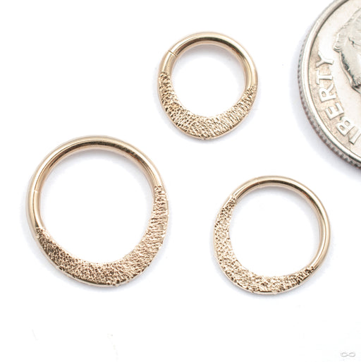 Smashed Seam Ring in Gold from Vira Jewelry in various sizes