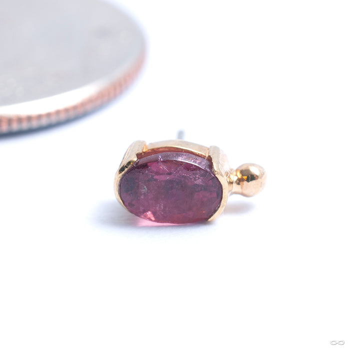Sonata Press-fit End in Gold from Quetzalli with garnet