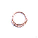 Spark Seam Ring in Gold from Pupil Hall in rose gold