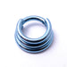 Stacked Clicker in Titanium from Zadamer Jewelry Triple Stacked anodized light blue
