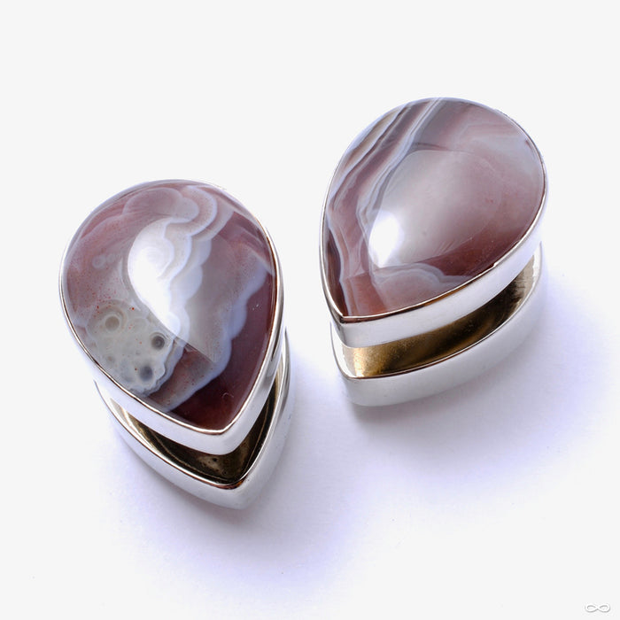 Stone Spade Weights from Diablo Organics with Botswana Agate