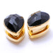 Stone Spade Weights from Diablo Organics with Faceted Black Obsidian