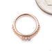 Stone x3 Chained Seam Ring in Gold from Pupil Hall in rose gold