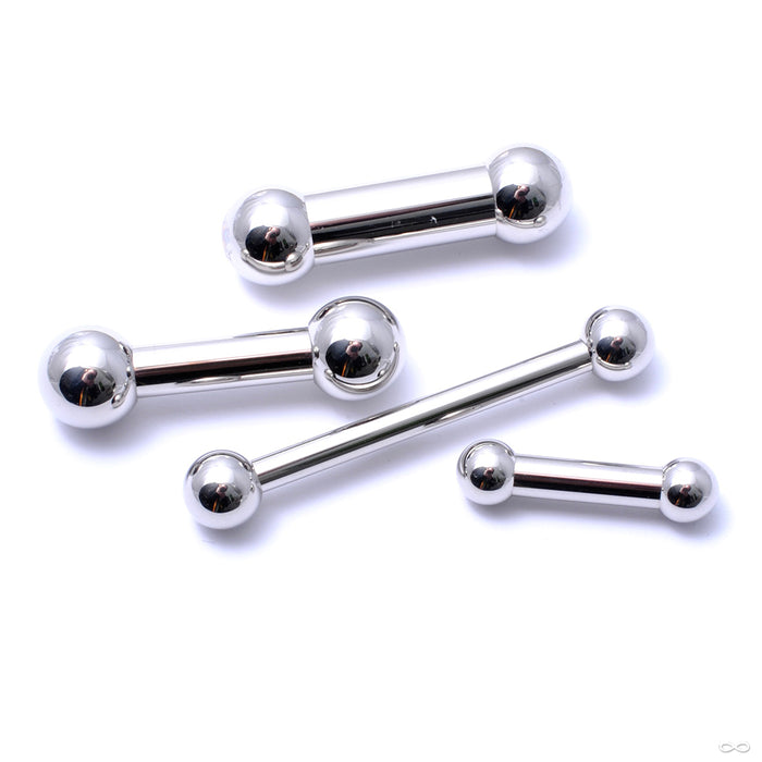 Straight Threaded Barbell Shaft in Steel from 6g to 00g from Industrial Strength