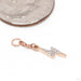 Strike Charm in Gold from Hialeah in rose gold with diamond