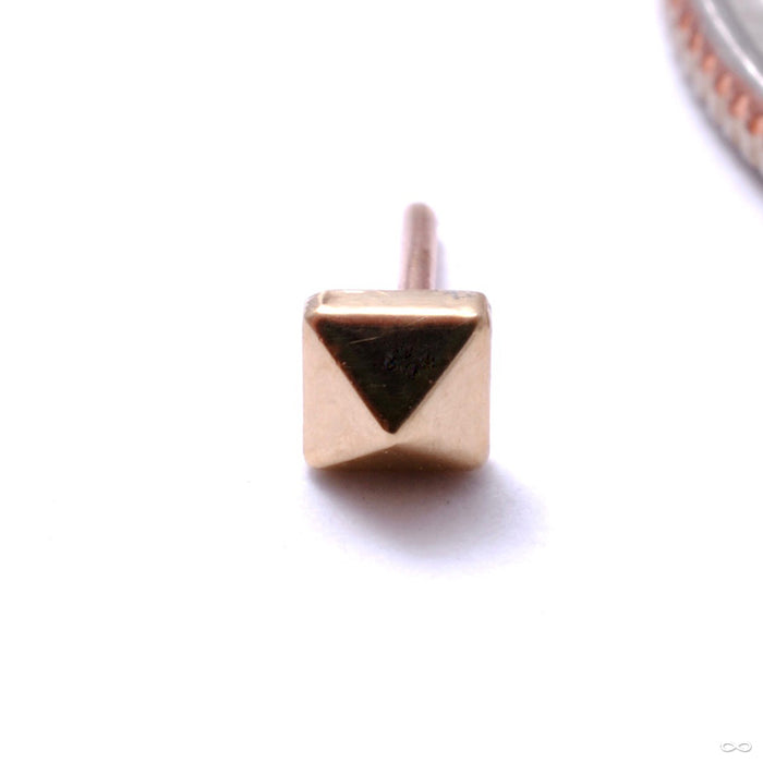 Stud Press-fit End in Gold from Scylla in rose gold