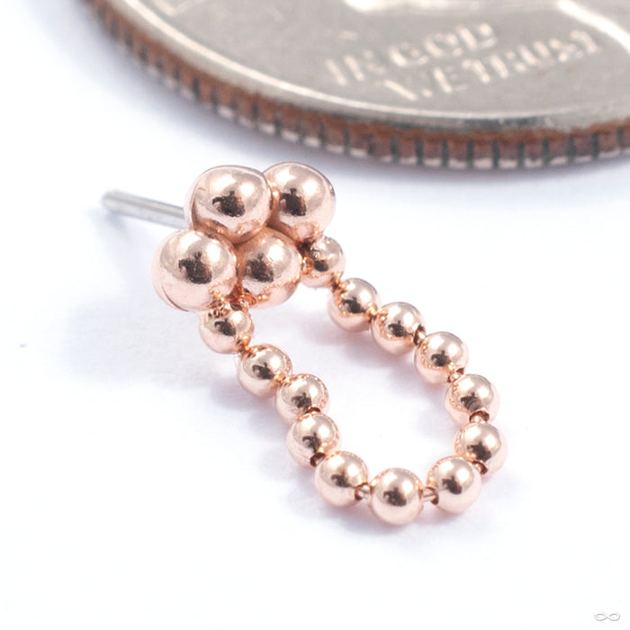 Sweet Press-fit End in Gold from Quetzalli in rose gold