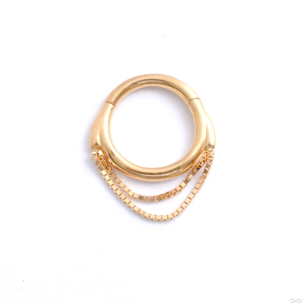 Tempeste Clicker in Gold from Buddha Jewelry — Infinite Body Piercing, Inc.