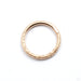 Textured Seam Ring in Gold from Vira Jewelry with stippled finish