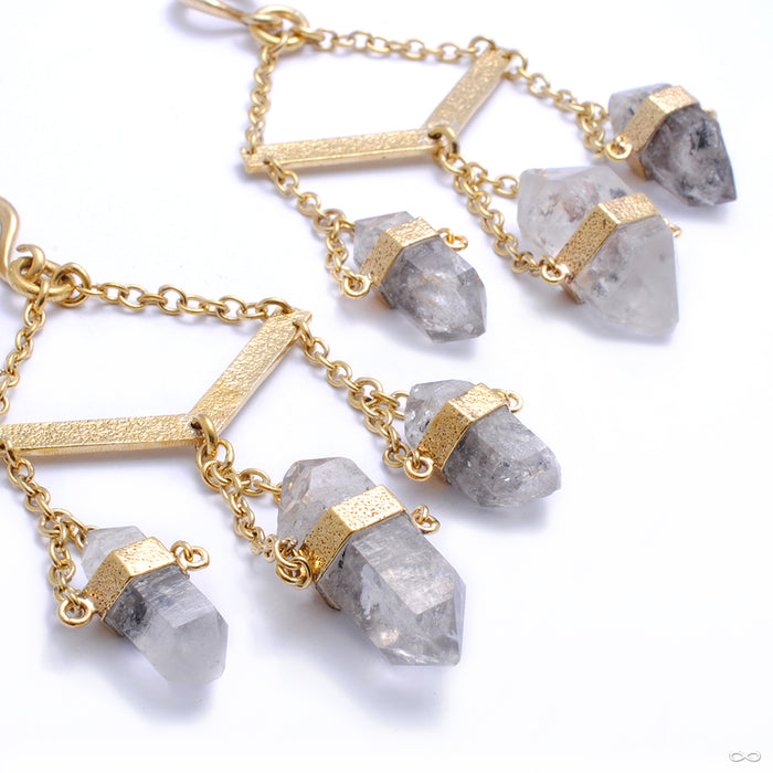 Tibetan Crystal Dangles with Clear Quartz from Diablo Organics