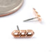 Tiny Tuff Press-fit End in Gold from Maya Jewelry in rose gold
