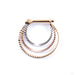 Tri-tone Brilliant Soul Hinged Ring in Gold from Quetzalli