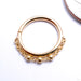 Trio Bead Seam Ring in Gold from Pupil Hall in yellow gold