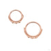 Trio Bead Seam Ring in Gold from Pupil Hall in rose gold