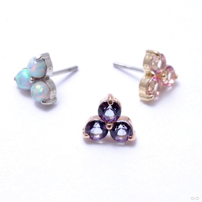 Trio Press-fit End in Gold from Anatometal in assorted materials