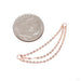 Triple Flat Cable Chain in Gold from Hialeah in rose gold