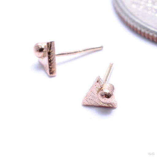 Tryangle with Dottie Press-fit End in Gold from Pupil Hall in rose gold