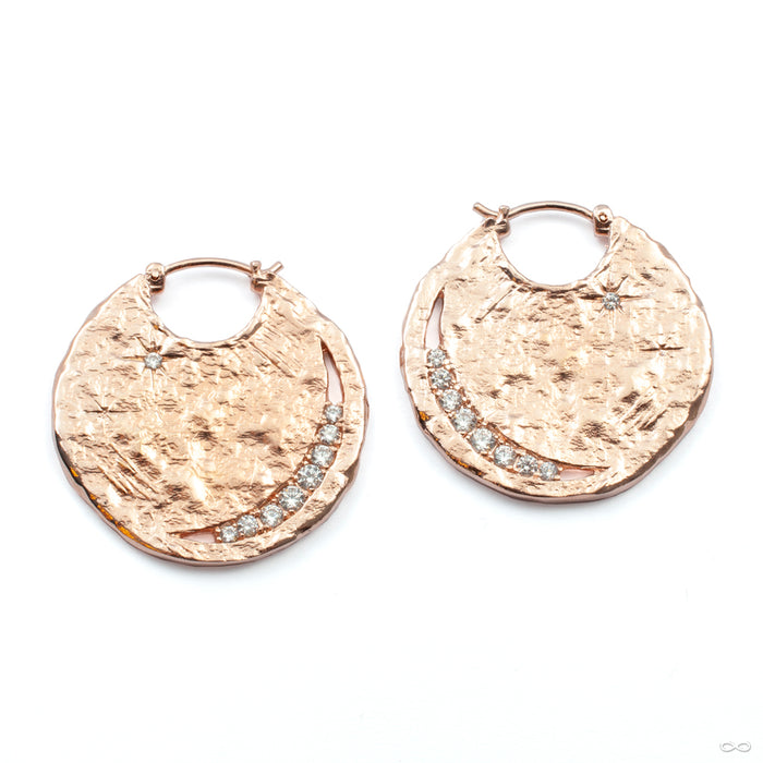 The Umbra Earrings from Maya Jewelry in rose gold
