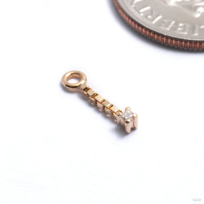 Bam Bam Charm in Gold from Pupil Hall in yellow gold with diamond