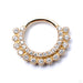 Apsara Clicker in Gold from Venus by Maria Tash in Clear CZ