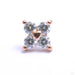 Corazon Press-fit End in Gold from Buddha Jewelry with clear CZ