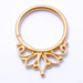 Acacia Seam Ring in Gold from Buddha Jewelry