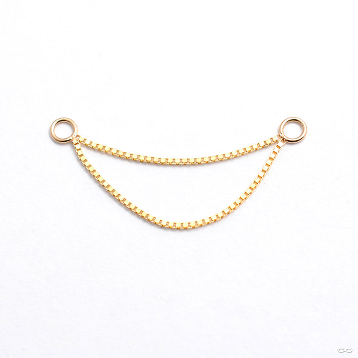 Double Box Chain in Gold from Buddha Jewelry in yellow gold
