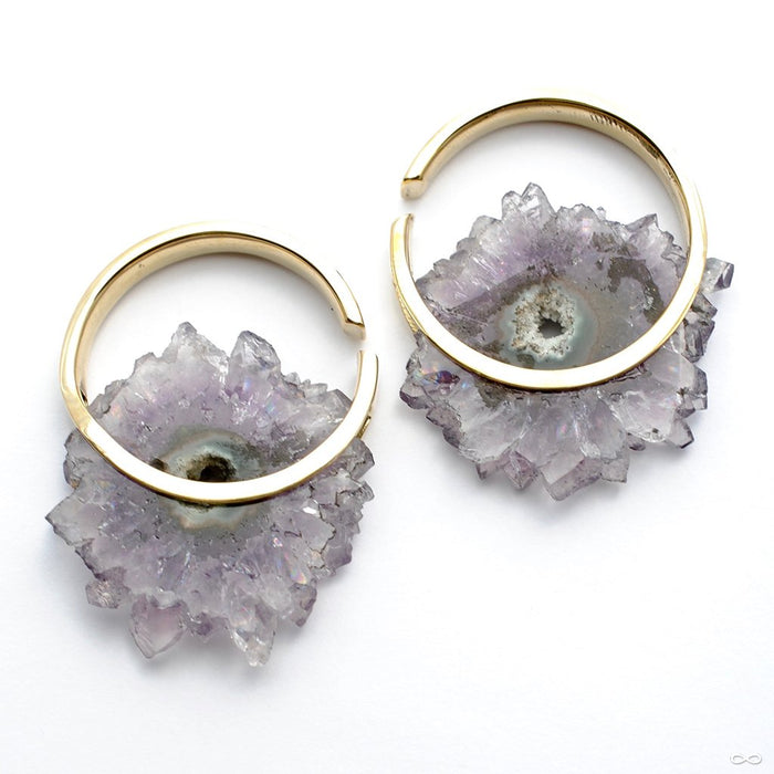 Halo in Brass with Amethyst from Buddha Jewelry