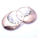 Rapture Earrings in Rose Gold with Quartz from Buddha Jewelry