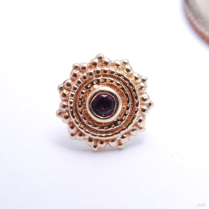 Afghan Press-fit End in Gold from BVLA with Amethyst