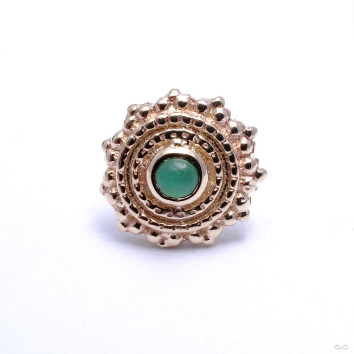 Afghan Press-fit End in Gold from BVLA with Chrysoprase