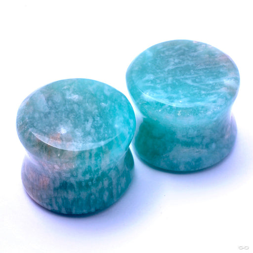 Amazonite Plugs in ⅝” from Relic Stoneworks