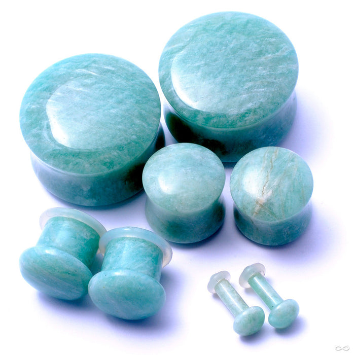 Amazonite Plugs from Oracle in Assorted Sizes & Flares