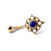 Angela Cluster J-curve in Gold with Lapis from BVLA